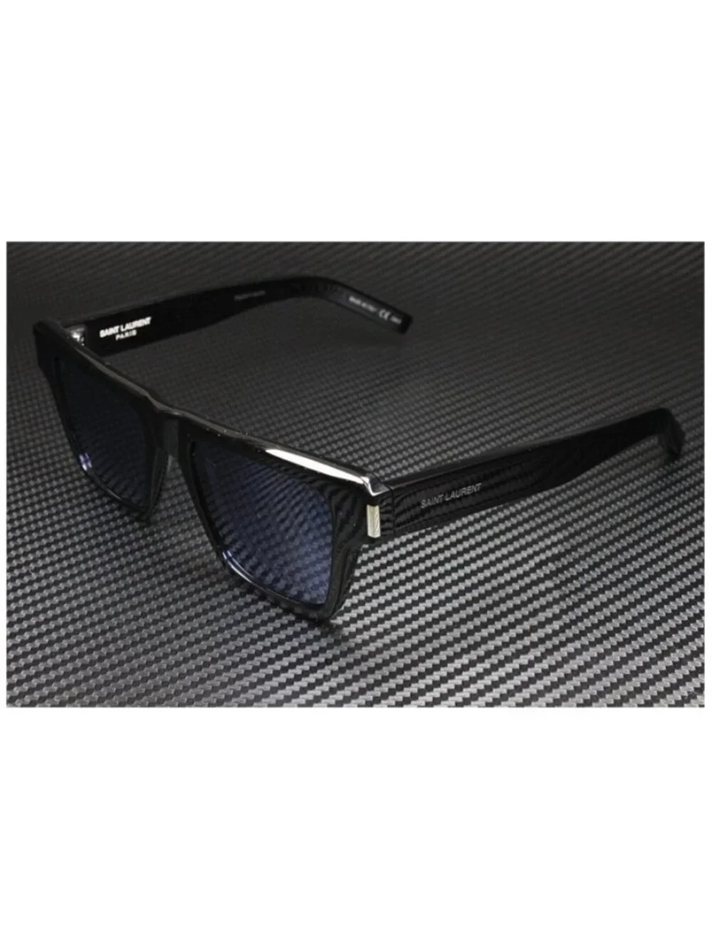 New Yves Saint Laurent Men  Black Sunglasses  51- 19- 145